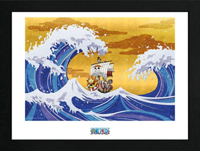 One Piece Thousand Sunny  30 x 40cm Framed Collector Print