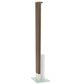 One Sided Cover - Post Extender - Brown - Eight Feet Extension