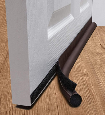One Sided Door Draft Excluder Self-Adhesive Tape Draught Insulator Strip Foam Seal Under Door Draft Stopper 90cm Long