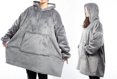 NEW Extra Thick Oversized Sherpa Fleece Hoodie Blanket Avacado