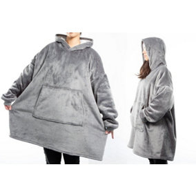One Size Comfortable Oversized Sherpa Hoodie Blanket