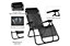 Onemill 2x Sunloungers, Folding Recliner Garden Chair leisure Beach Chair With headrest For Garden Outdoor Camping