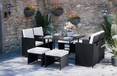 Garden dining set online b&m