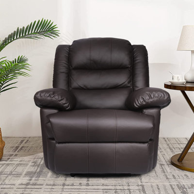 Onemill Adjustable Leather Recliner Chair Armchair Sofa for Living Room ...