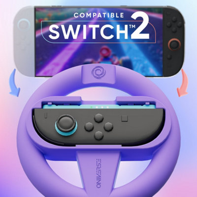 Oniverse Pack of 4 Racing Wheel Controller Holders for Nintendo Switch ...