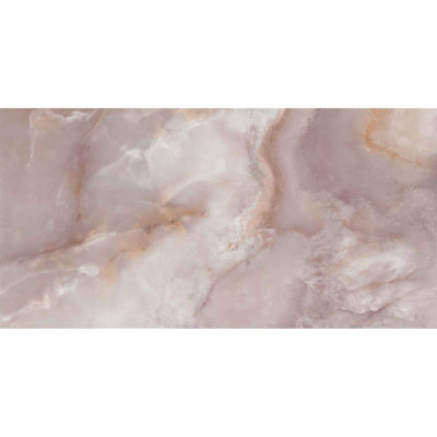 Onyx Coral Pink 100mm x 100mm Porcelain Wall & Floor Tile SAMPLE