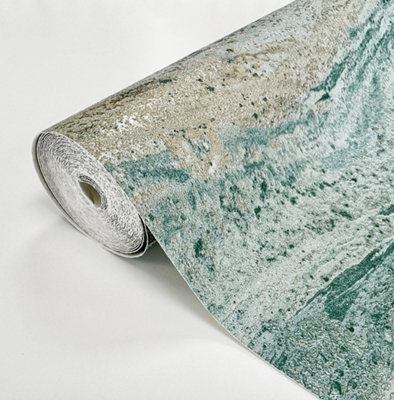 Onyx Heavyweight Wallpaper - Green Gold