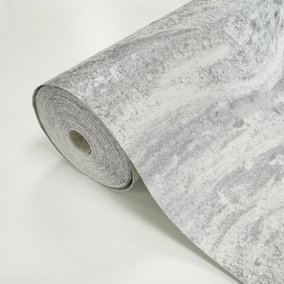Onyx luxury heavyweight wallpaper - silver grey