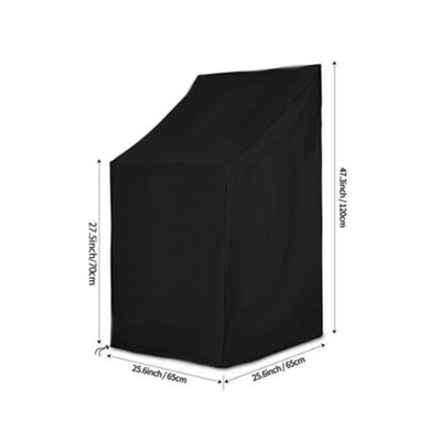 Open -air furniture chair protective cover - 3