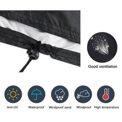 Open -air furniture chair protective cover - 4