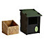 Open Fronted Eco Robin Nest Box with Recycled Plastic Outer Shell and Wooden Internal Nesting Chamber