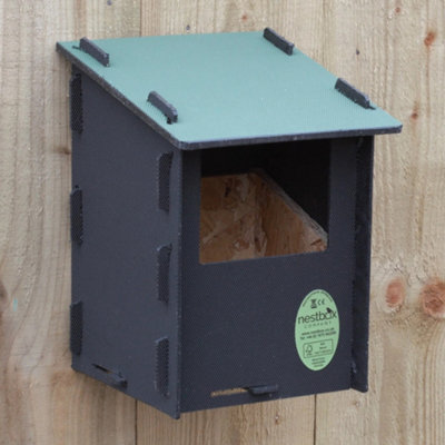 Open Fronted Eco Robin Nest Box with Recycled Plastic Outer Shell and ...