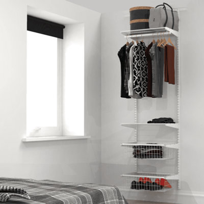 Open Wardrobe System with 2x Baskets 63cm (W)