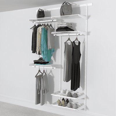 Open wardrobe 2025 with shoe rack