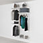 Open Wardrobe System with Shoe Storage 124cm (W) Static Shoe Shelf