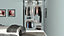 Open Wardrobe System with Shoe Storage & Basket 124cm (W) Pull Out Shoe Rack