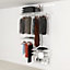 Open Wardrobe System with Shoe Storage & Basket 124cm (W) Wire Shoe Shelf
