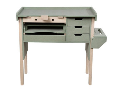 Opifex moisture resistant MDF top craftsman/jewellers workbench (H-98cm, D-57cm, L-104cm) with tool holder