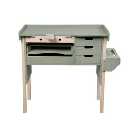 Opifex moisture resistant MDF top craftsman/jewellers workbench (H-98cm, D-57cm, L-104cm) with tool holder