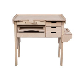 Opifex plywood top craftsman/jewellers workbench (H-98cm, D-57cm, L-104cm) with tool holder