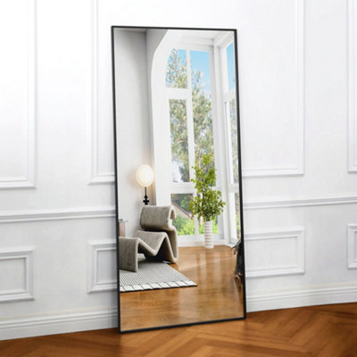 Optim Noir Large Rectangular Mirror Black - 180x80cm