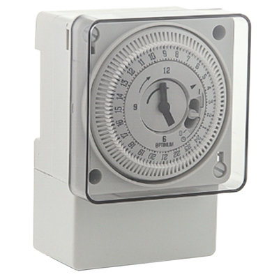 Optimum 24 Hour Time Switch Quartz 150 Hour Surface Panel Din-Rail Mounting