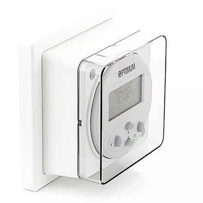 Optimum Digital Socket Box Timer 24 Hour 7 Day General Switch Single ...