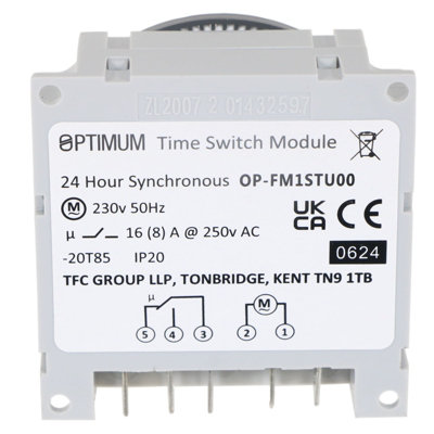 Optimum Synchronous Timer Module 24 Hour Time OP-FM1STU00
