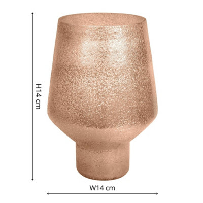 Opulent Tall Curved Metallic Vase - Glass - L17 x W17 x H26 cm - Gold