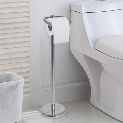 Floor standing deals toilet roll holder