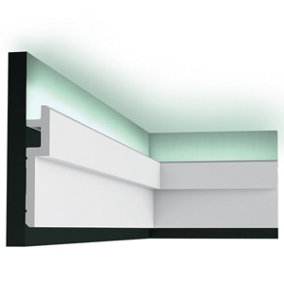 Orac Decor C395 Contemporary Coving or LED Lighting Moulding 2 Pack