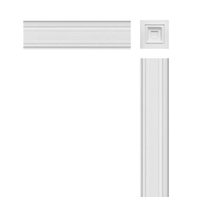 Orac Decor D200 Architrave / Panel Moulding Corner Block 14 Pack