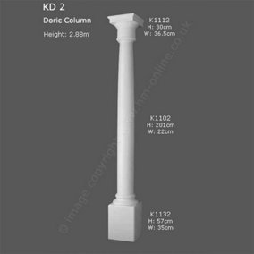 Orac Decor KD2 Doric Column Polyurethane