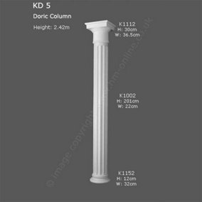 Orac Decor KD5 Doric Column Polyurethane