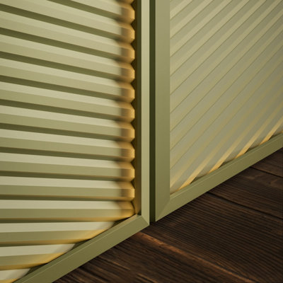 Orac Decor WX213 Alto 3D Slim Ribbed Wall Panel 2m lengths - 3 Pack