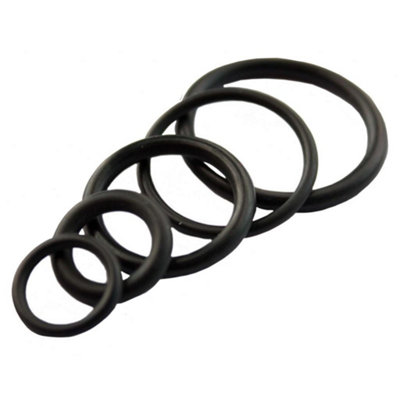 Oracstar orted Designs O Ring (Pack of 5) Black (One Size)