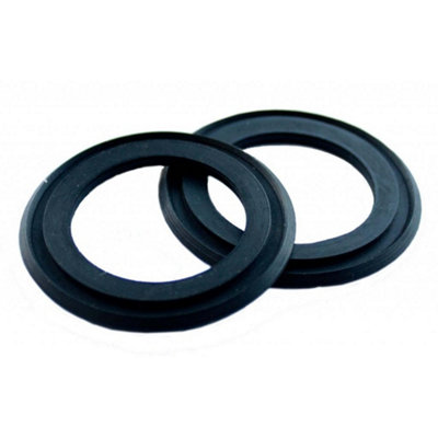 Oracstar Tank Connector Waste Plug Washer (Pack Of 2) Black (30mm)
