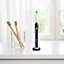 Oral B Compatible Electric Toothbrush Holder, Modern Free Standing Anodised Aluminium Oral-B Brush Mount (Black)