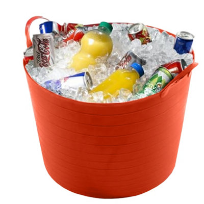 Orange 76L Flexi Tub Party Toy Garden Carry Trug Tub