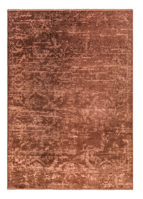 Orange Abstract Luxurious Modern Rug Easy to clean Living Room and Bedroom-120cm X 180cm