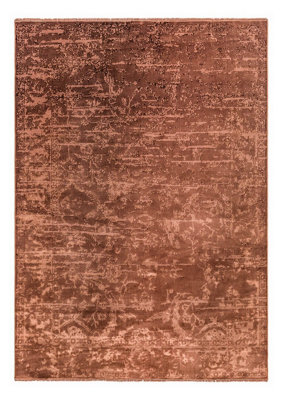 Orange Abstract Luxurious Modern Rug Easy to clean Living Room and ...