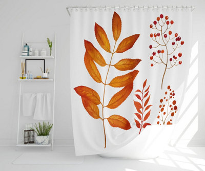 Orange Autumn Leaves (Shower Curtain) / Default Title