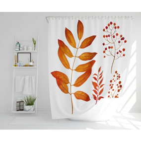 Orange Autumn Leaves (Shower Curtain) / Default Title