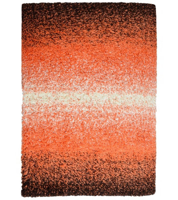 Orange Blend Thick Shaggy Rug - California - 60x230cm (2'x7'8