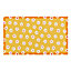 Orange Daisy Pattern Indoor & Outdoor Doormat - 70x40cm