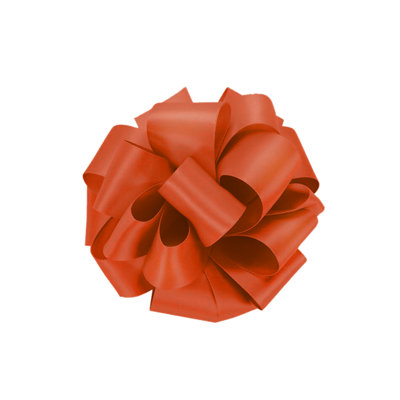 Orange Double Sided Satin Ribbon Polyester Ribbon Roll, 50mm x 10 metres