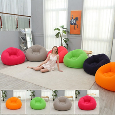 Orange Foldable Casual and Comfortable Inflatable Sofa