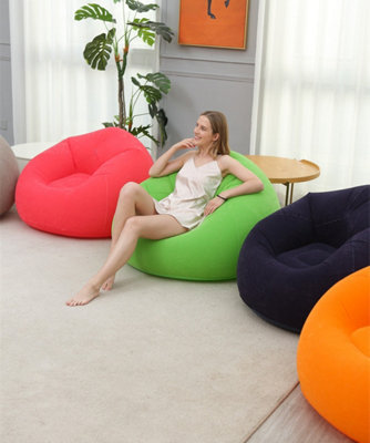 Orange Foldable Casual and Comfortable Inflatable Sofa