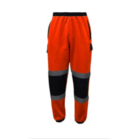 Orange Hi Vis Work Trousers - Large