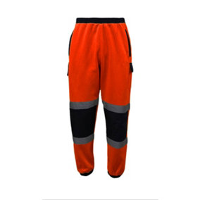 Orange Hi Vis Work Trousers - XLarge